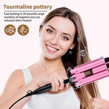 Maxime 20/32mm Hair Curler Triple Barrels Ceramic Hair Curling Iron Professional Hair Waver Tongs Styler Tools for All Hair Types - MAXIME