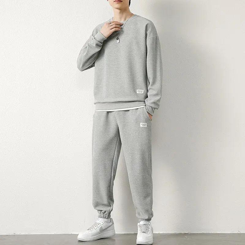 Men Two-Piece Casual Loose Long Sleeve and Pants - MAXIME