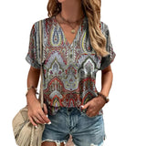 V-Neck Female Loose Clothing - MAXIME