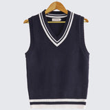 Maxime V Neck British Waistcoat Tank Tops Sweaters - MAXIME