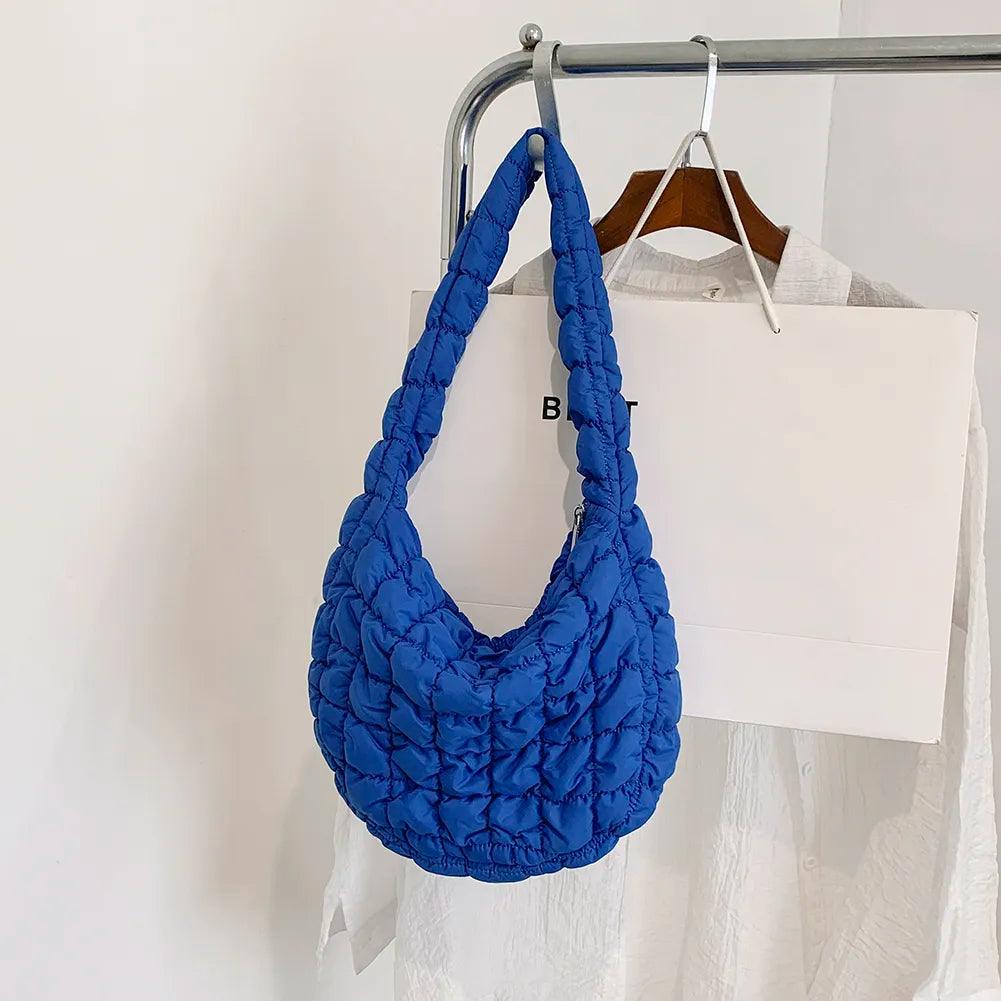 Women Pleated Bubbles Cloud Shoulder Bags Large - MAXIME