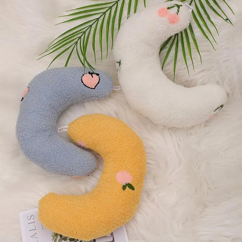 Maxime Pet Half-Moon Pillow Cat Stepping On Milk Pillow U-Shaped Pillow Deep Sleep Super Soft Fluffy Pet Calming Toy - MAXIME