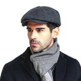 Berets Flat Peaked Cap Street Hats for Men Women - MAXIME