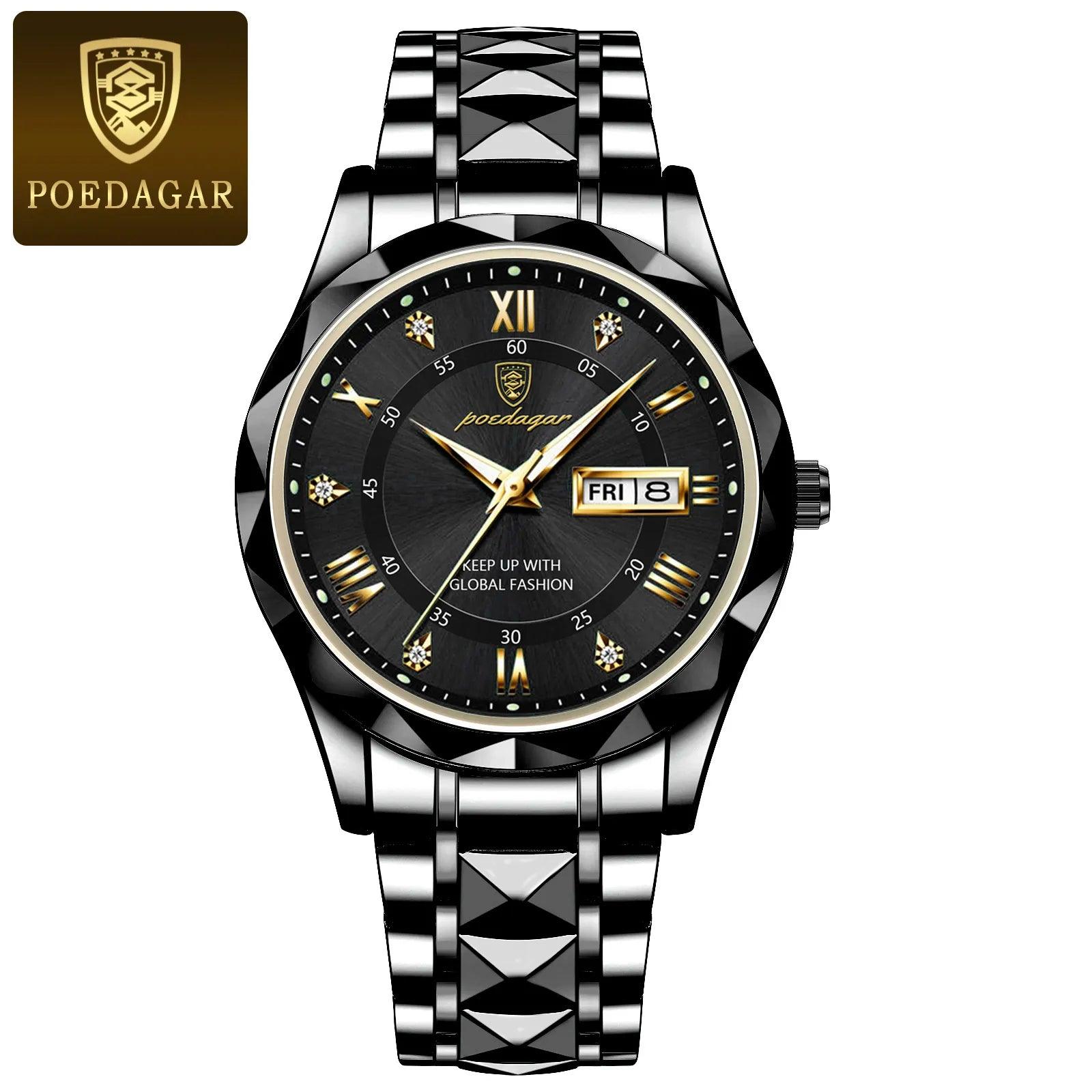 POEDAGAR Top Brand Luxury Man Wristwatch Waterproof Luminous - MAXIME