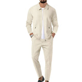 Men's clothing Cardigan jacket set Pants elegant - MAXIME