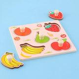 Maxime Children Hand Scratch Board Baby Montessori Early Education Fruit Cognitive Puzzle Toy - MAXIME