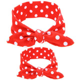 2Pcs Mother & Baby Children Turban Hair Band Accessories Baby Girls Twist Knot Headbands Family Leopard Parent-Child Headwear - MAXIME