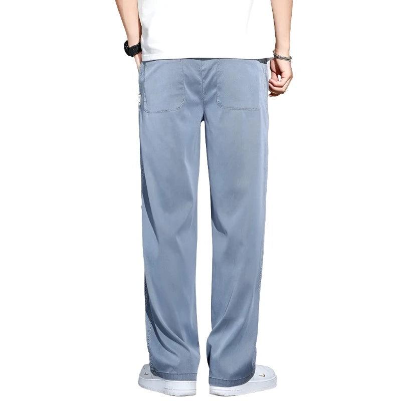 Wide-leg Men Jeans Soft Casual Straight Trousers - MAXIME