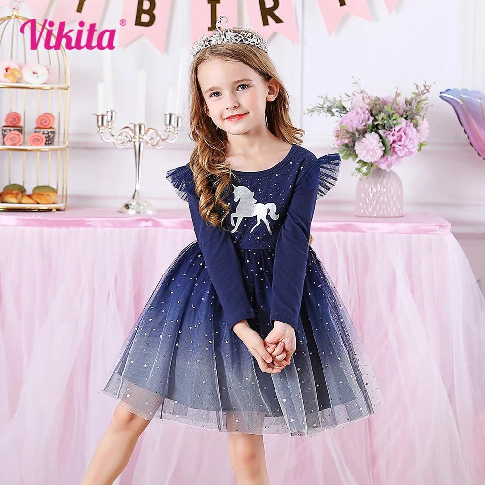 Kids Dresses For Girls Flying Sleeve - MAXIME