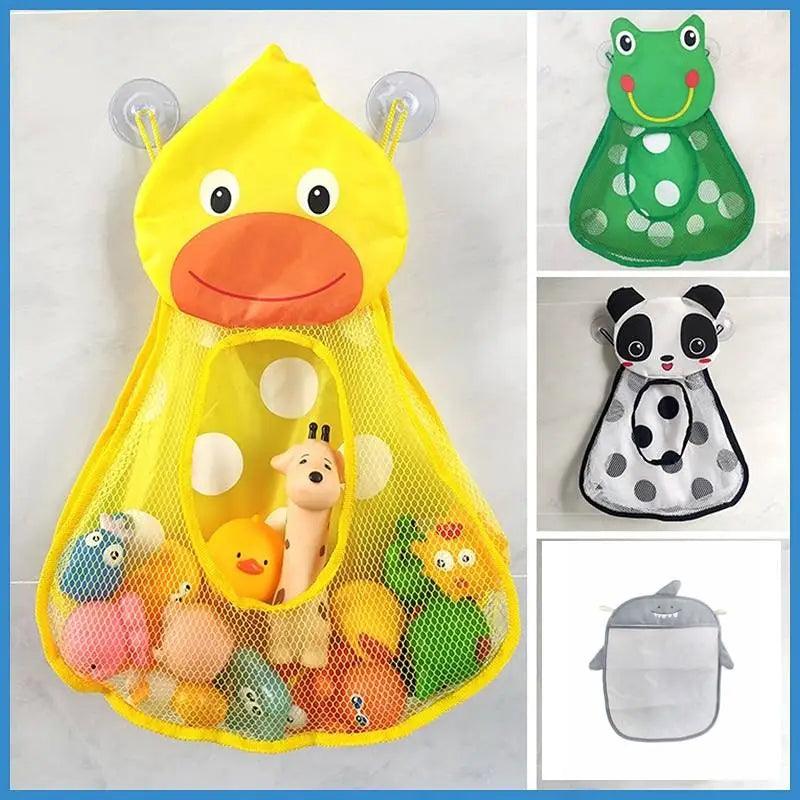 Maxime Duck Frog Bath Toy Storage Bag Organize Water Toys Game Bag for Kids Strong Suction Cups Durable Polyester Perfect Gift for Xmas - MAXIME