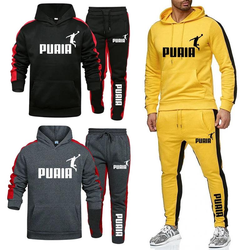 Men Tracksuit Sweatpants Sports Suits Male Casual Clothes - MAXIME