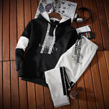 Men's Casual Hooded Sweatshirt+sports Pants 2-piece Jogging Set - MAXIME