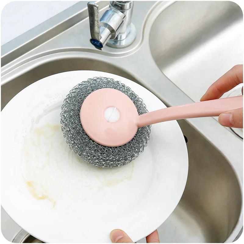 Cleaning Brush Pan Dish Handle Washing Tool - MAXIME