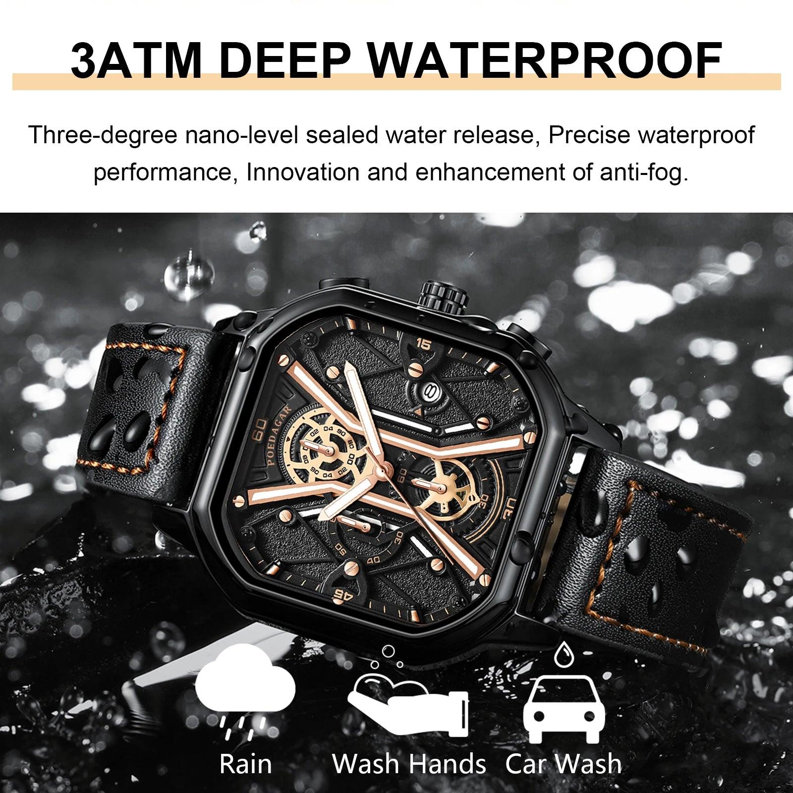 POEDAGAR Fashion Men Wristwatches Luxury - MAXIME