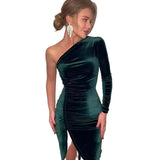 Elegant Bodycon Split Pencil Midi Dress - MAXIME