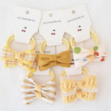 10Pcs/Set Floral Bow Baby Hair Elastic - MAXIME