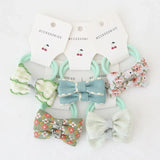 10Pcs/Set Floral Bow Baby Hair Elastic - MAXIME