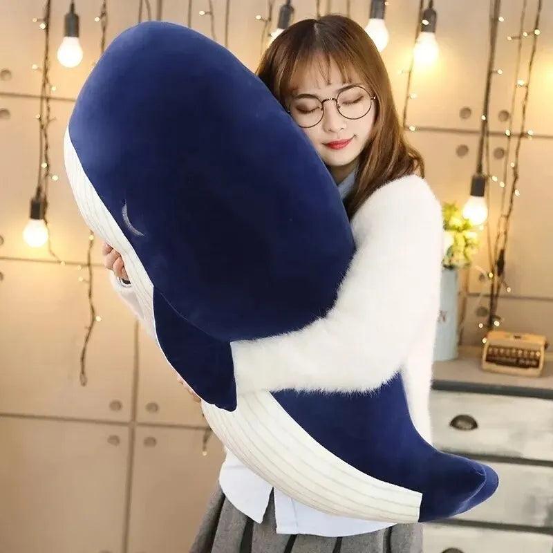 Maxime 25cm Cartoon Soft Little Blue Whale Plush Toys Stuffed Sea Animals Pillow Lovely Fish Dolphin Dolls for Girls Kids Birthday Gift - MAXIME