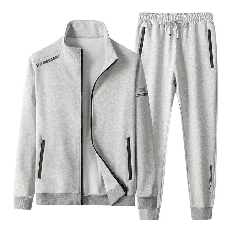 Men Casual Sports Joggers 2 Pieces Tracksuit Sets - MAXIME