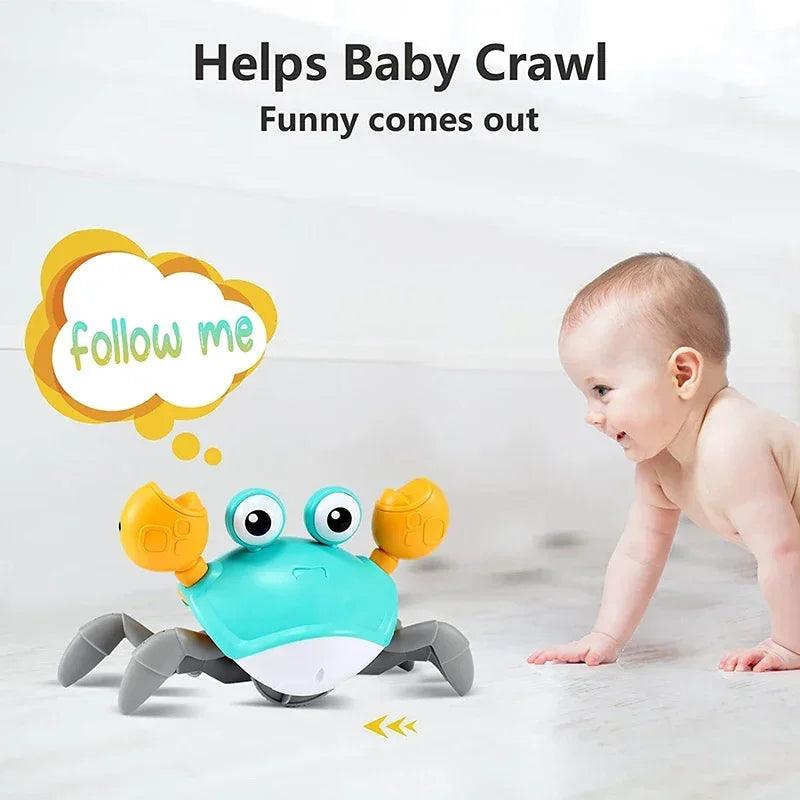 Crawling Crab Baby Toys for Kids With Music and LED Light Bathroom Playing with Water Toy - MAXIME