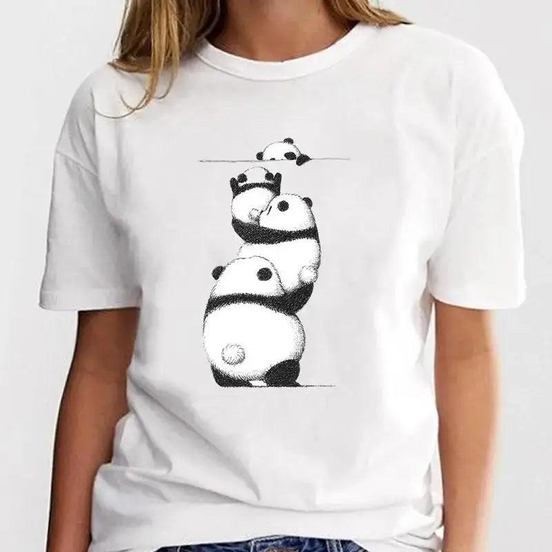 New Panda Lovely Cute Casual Plus Size T Shirt Women - MAXIME