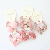 10Pcs/Set Floral Bow Baby Hair Elastic - MAXIME