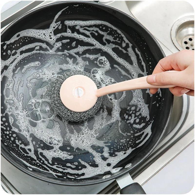 Cleaning Brush Pan Dish Handle Washing Tool - MAXIME