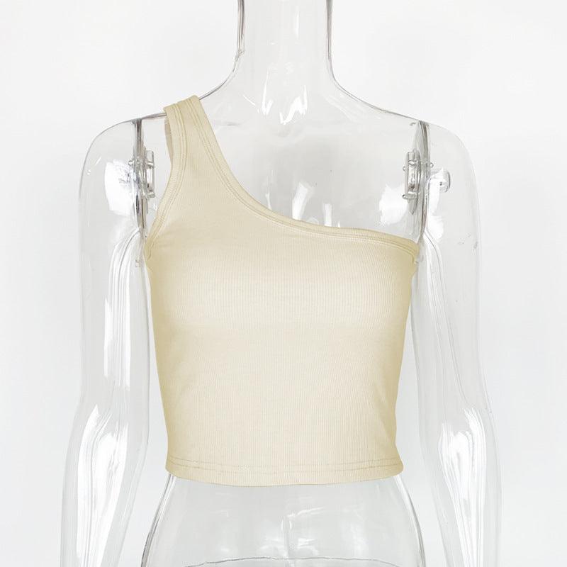 Maxime One-shoulder Sleeveless Vest - MAXIME