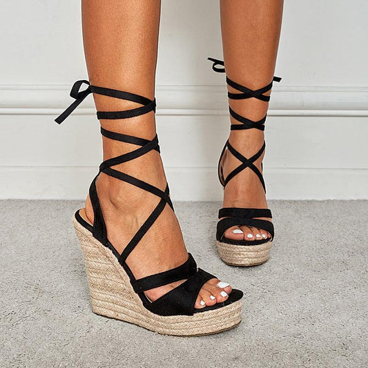 Bottom Heightening Strappy Sandals - MAXIME