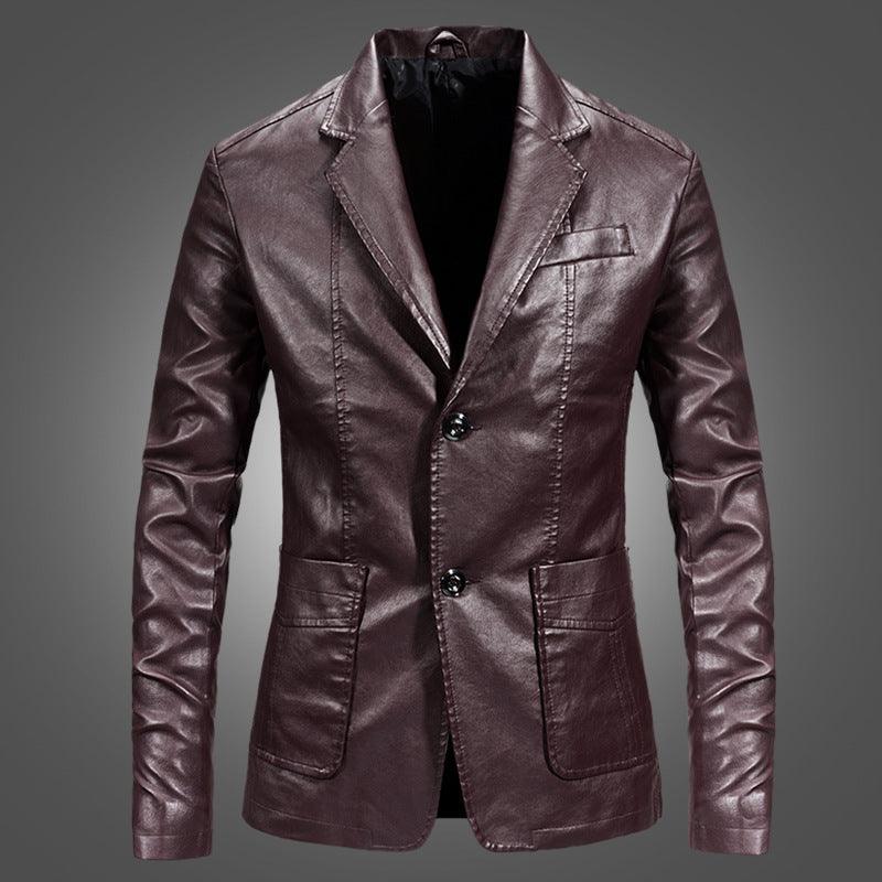 Leather Jacket Small Suit Men - MAXIME