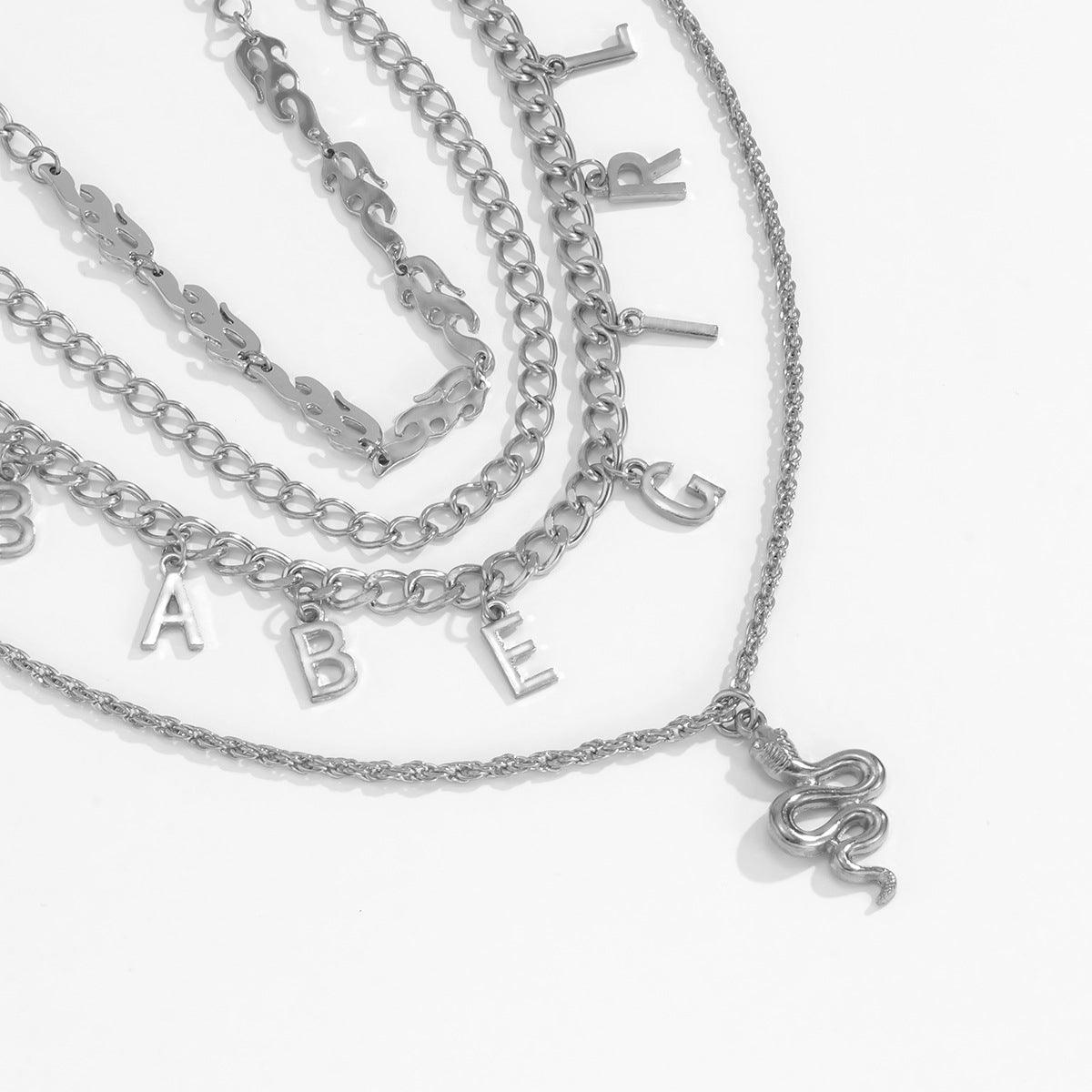 Pendant Letter Necklace - MAXIME