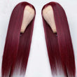 Full Headgear Long Straight Front Lace Wig Smooth Hair - MAXIME