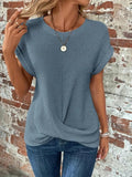 T-shirt Summer Neck Top - MAXIME