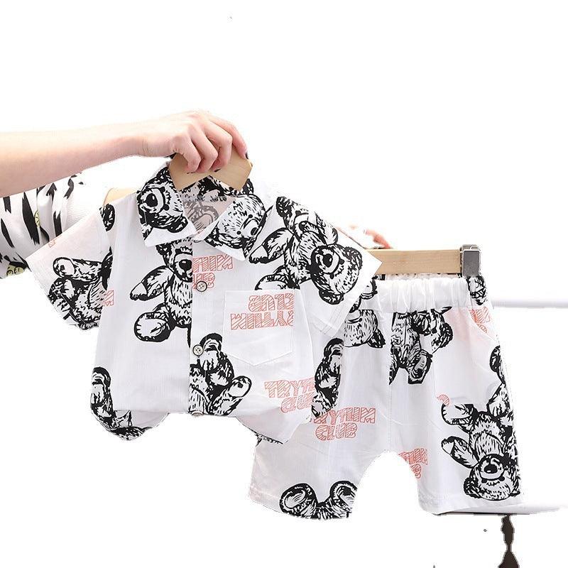 Baby Lapel Short Sleeve Shirt Suit - MAXIME