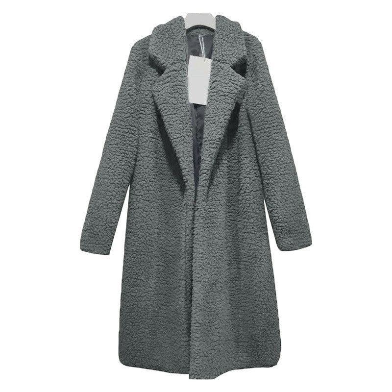 Women's Lapel Long Sleeve Coat Clothing - MAXIME