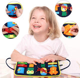 Children's Busy Board Dressing And Buttoning Learning Baby Early Education - MAXIME