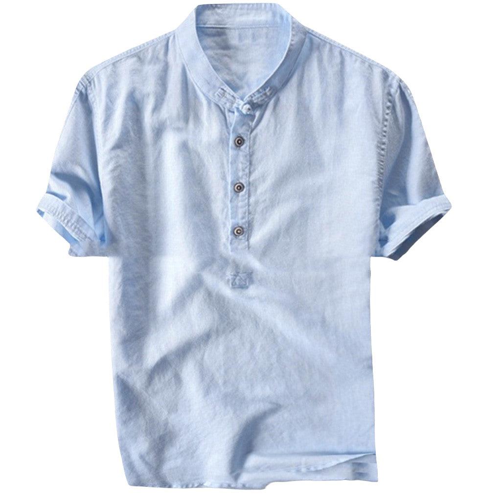 Summer Short-Sleeved Shirt Men - MAXIME