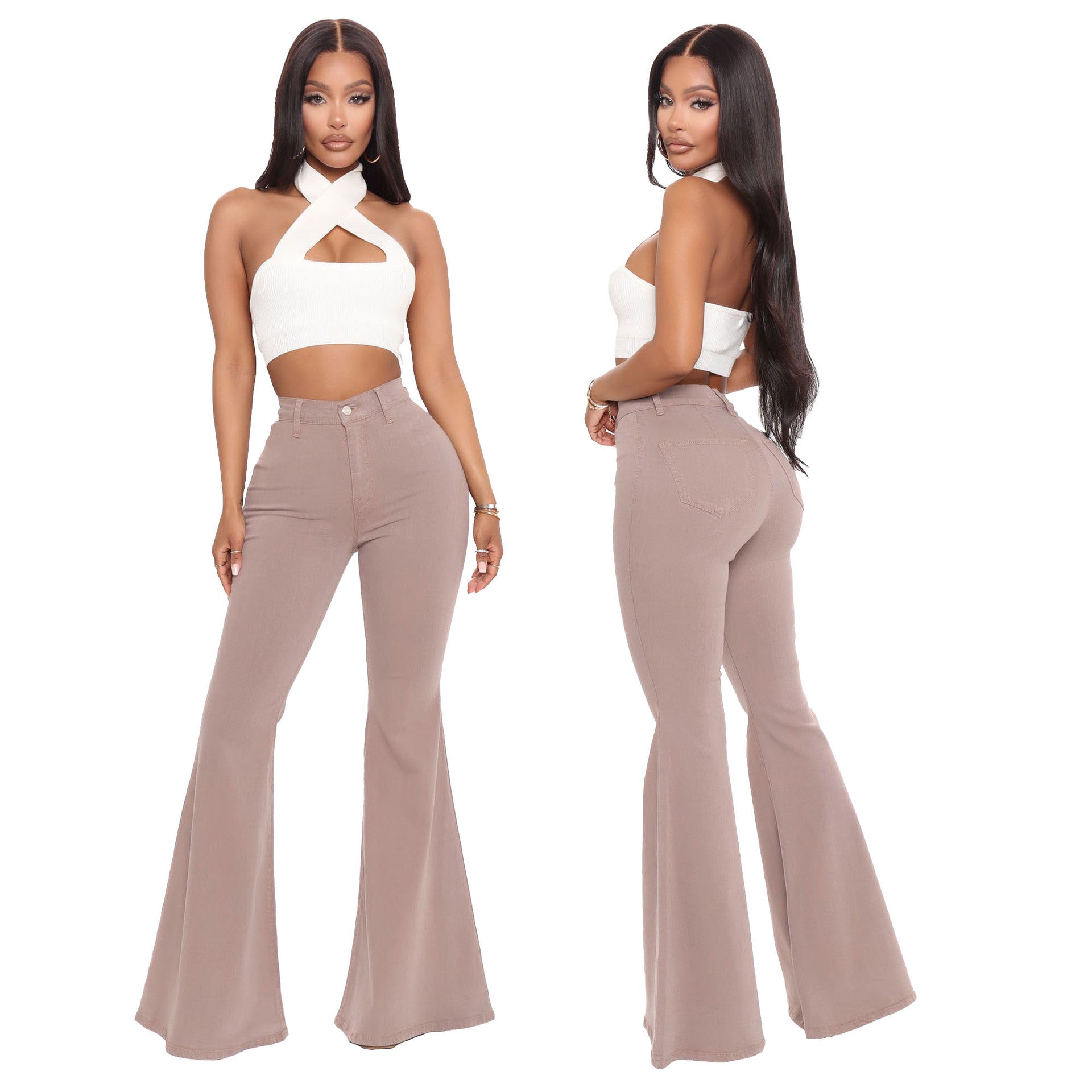 Fashionable High Waist All-match Slim Fit - MAXIME