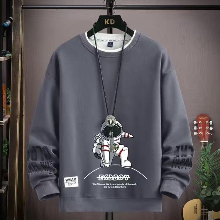 Round Neck Spaceman Sweater - MAXIME