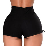 Bandage High Waist Denim Shorts - MAXIME