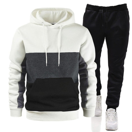 Block Hoodie Sportswear Suit - MAXIME