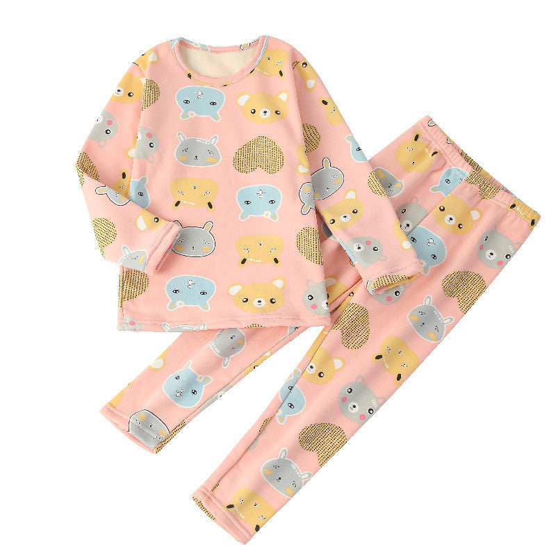 Children's Underwear Suit Fleece-lined Thickened - MAXIME