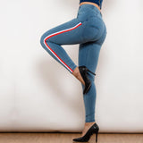 Melody Middle Sexy Push Up Jeans Denim Pencil Pants - MAXIME