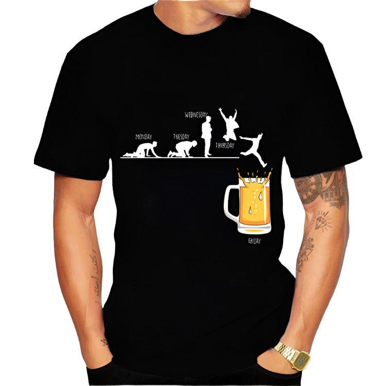 Men's And Women's T-shirt Beer - MAXIME