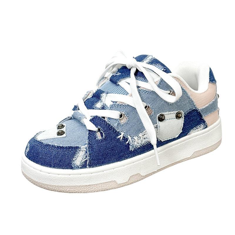 Denim Canvas Cold Glue Bread Shoes - MAXIME