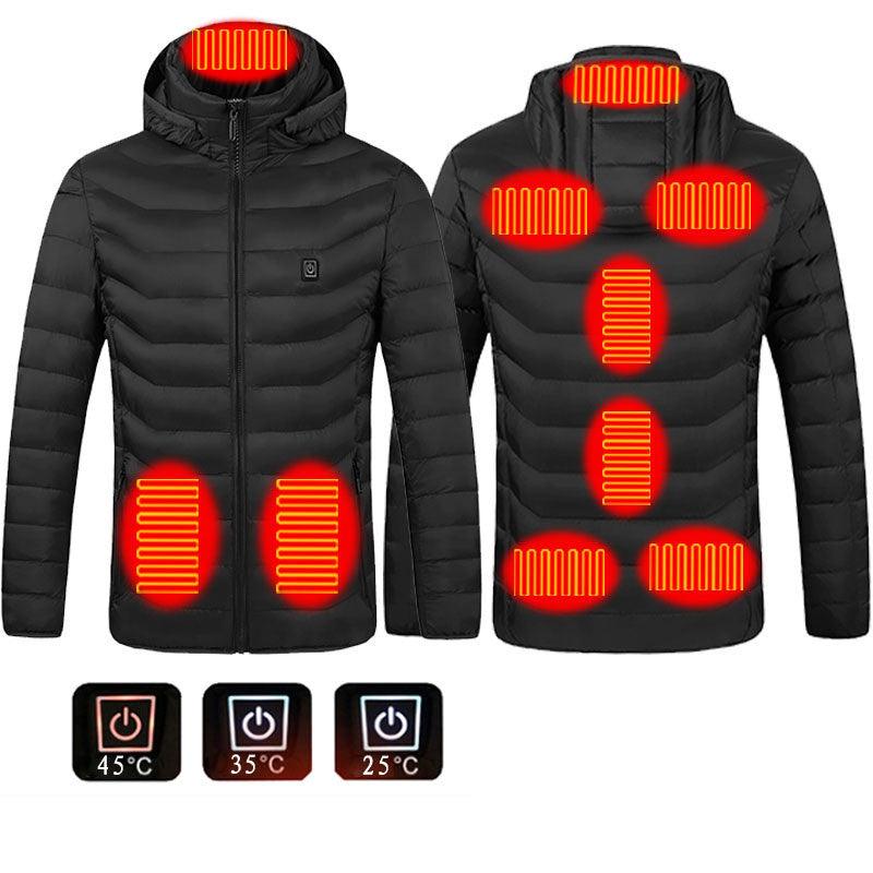 Men Heated Puffer Jacket Electric Heating Coat - MAXIME