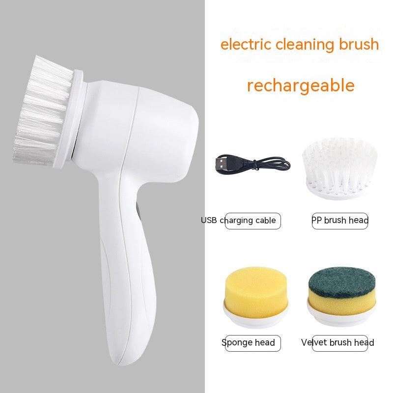 Electric Cleaning Brush 4 In 1 Spinning Scrubber Handheld Electric Cordless Cleaning Brush Portable - MAXIME