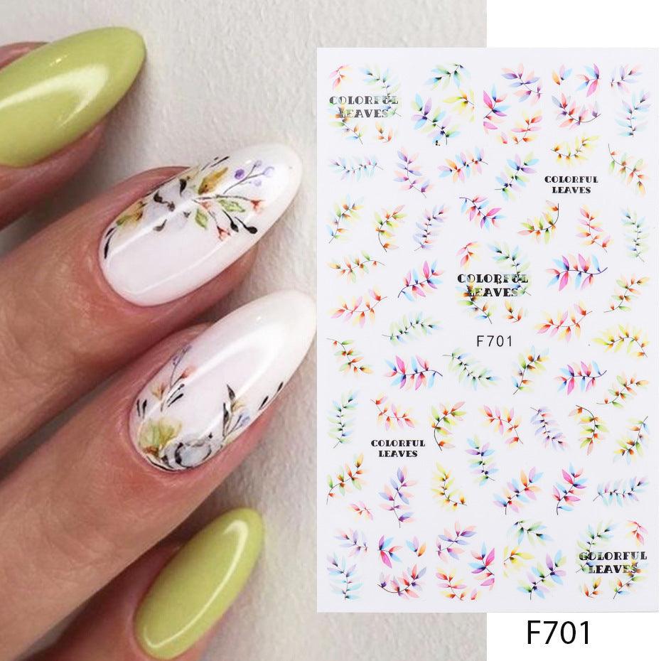 Nail Stickers Floral Series Nails - MAXIME