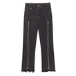 Frayed Cat Beard Straight Casual Pants - MAXIME