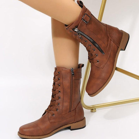 Boots Boots Side Zipper Shoes - MAXIME